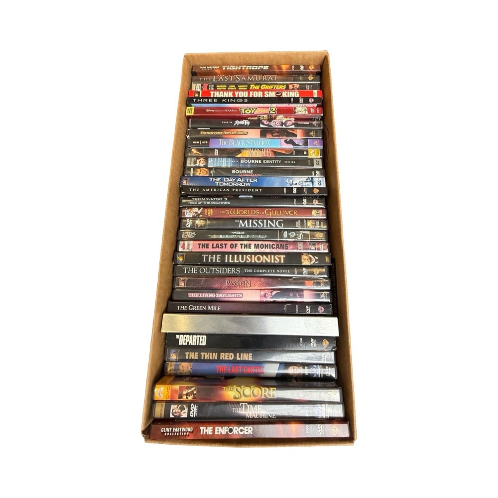 Mixed DVD Movie Lot 30+ Titles Action Drama Thriller 90s 2000s Media Workwear